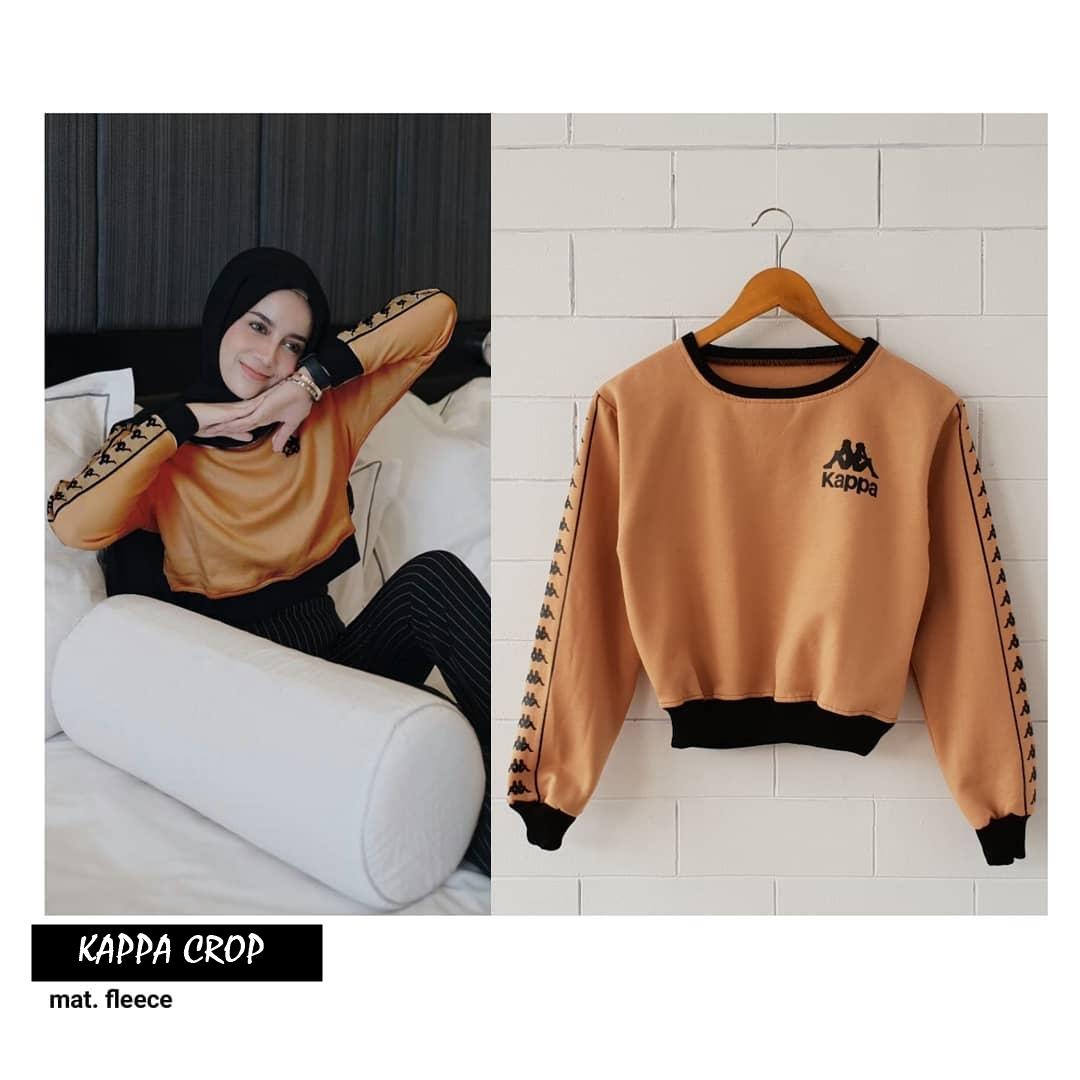 KAPPA CROP ||| loekita ||| grosir jaket sweater baju atasan blouse rajut hijab terbaru kekinian wanita murah