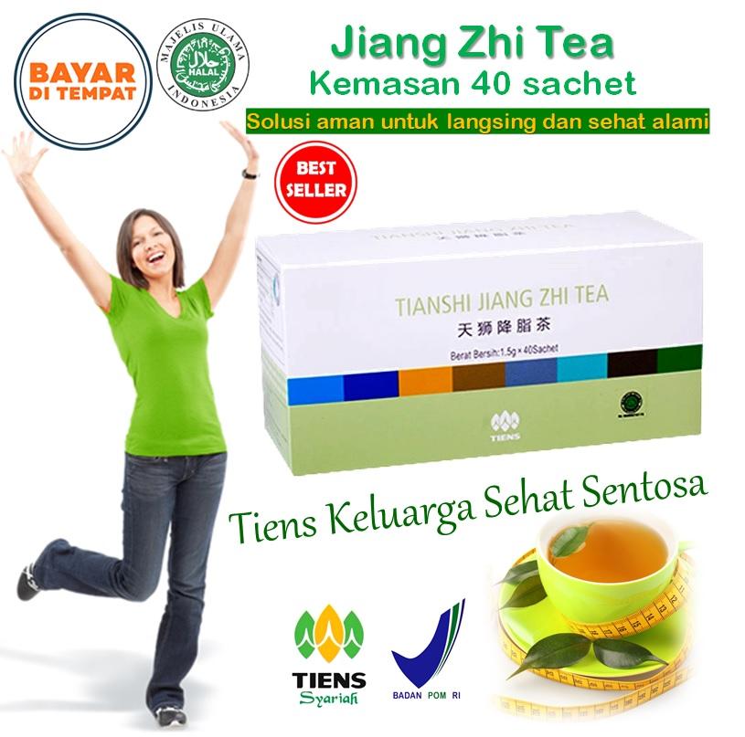 Teh Hijau Peluntur Lemak / Tiens Teh Pelangsing / Diet cara herbal, aman dan manjur / Penurun berat badan / penghilang lemak - Jiang Zhi Tea 40sachet