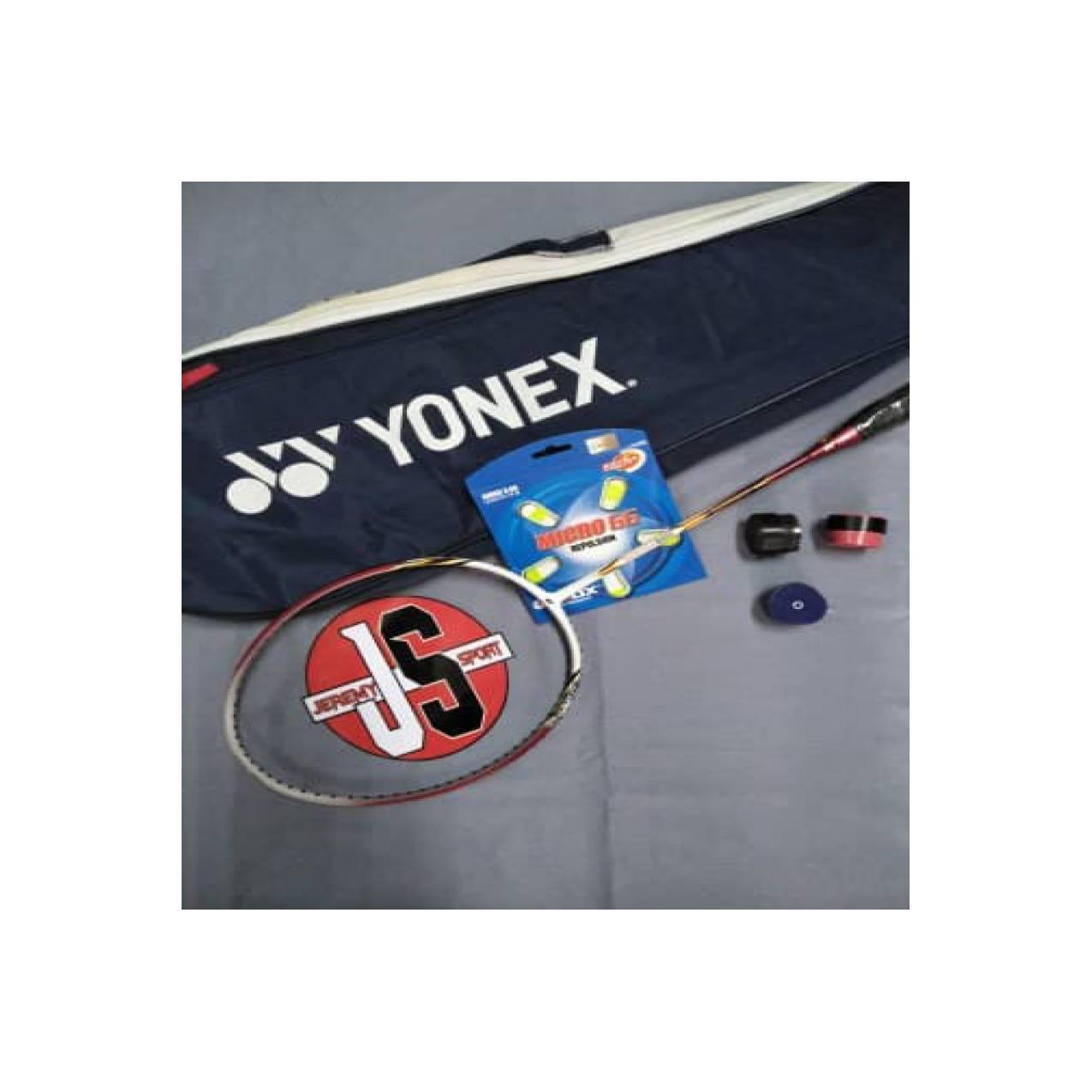 Raket Yonex Carbonex 8000 Plus Senar Ebox Micro 66 Tas Raket & Grip