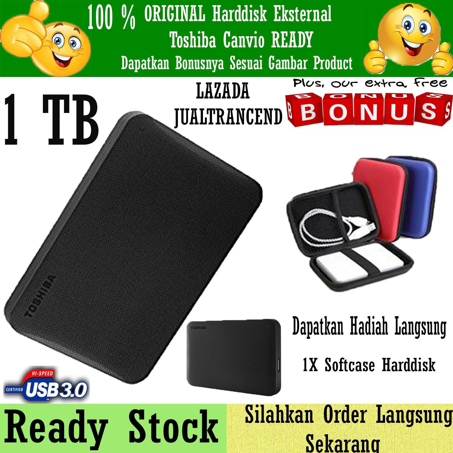 Hardisk Eksternal Toshiba Canvio Ready HDD External USB 30 1 TB