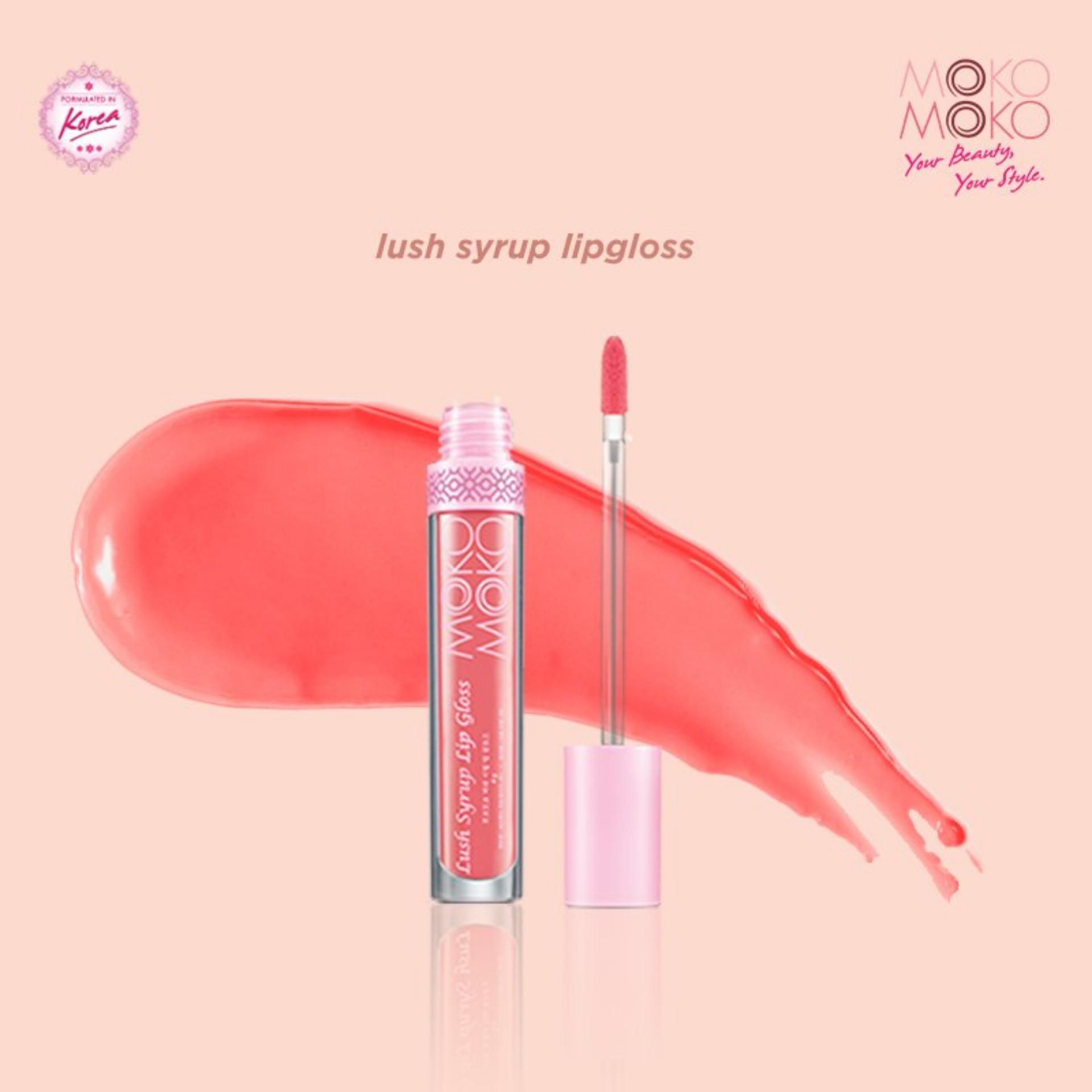 Moko Moko Lush Syrup Lip Gloss (Peach Pink) - Korean Lip Gloss