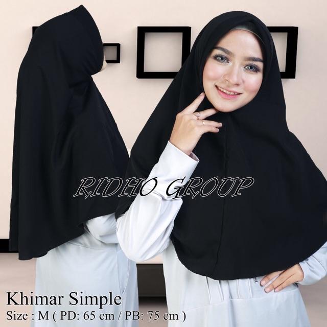 Jilbab khimar formal wolvis wolfis simple antem instan pet (Merah maroon)