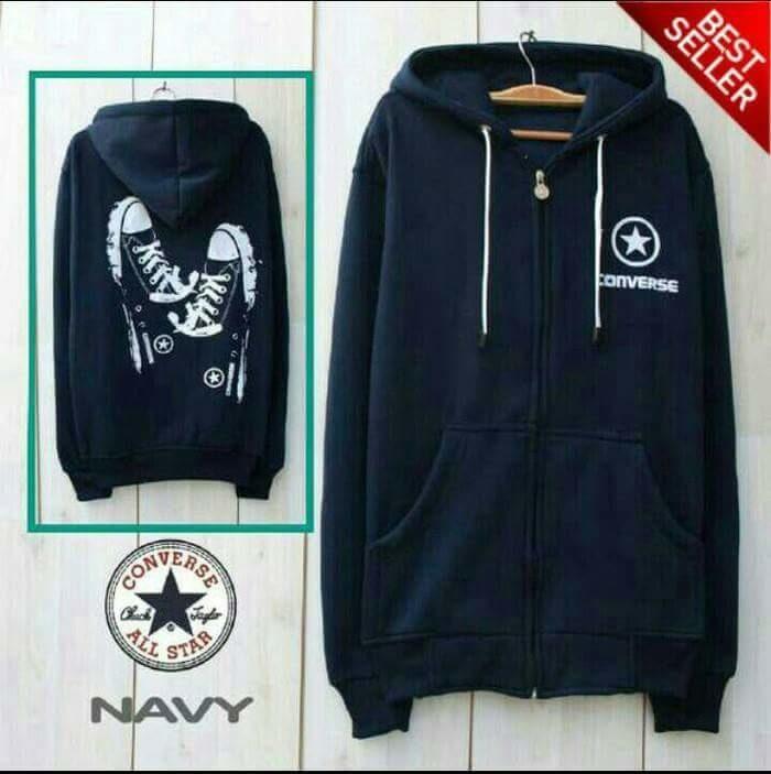 Jaket Converse Shoes Navy Sweater Pria Wanita Grosir Murah Bandung / jaket / jaket wanita / jaket dewasa / jaket anak / jaket motif / jaket murah / jaket keren / jaket lucu / jaket berkualitas