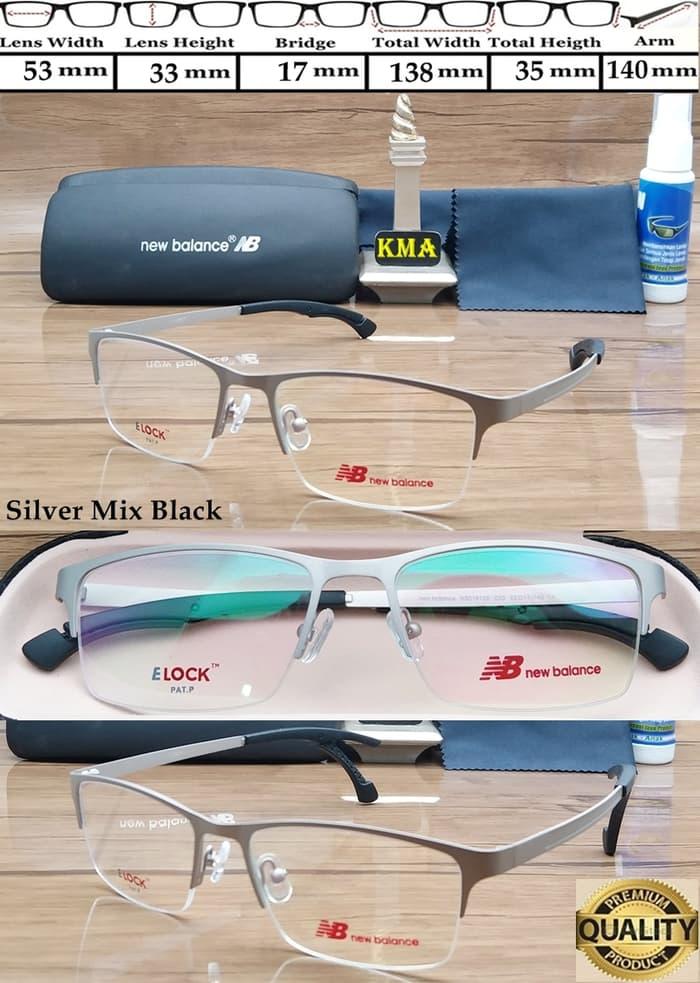 Hemat 10%!! Frame Kacamata Minus New Balance Elock Metal Pat.P Frame Sport Premium - ready stock