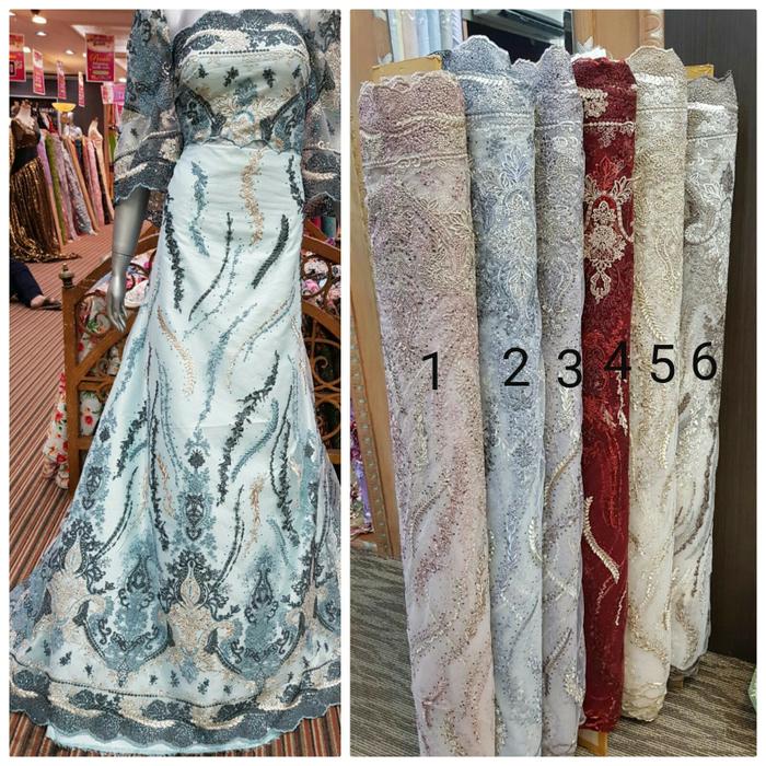Super Promo! Tulle/tille Elie Saab kain-bahan gaun, dress dan kebaya