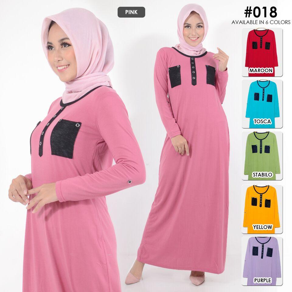 Baju Gamis Maxi Dress Wanita Ibu Muslim 4367/018 / Andam26
