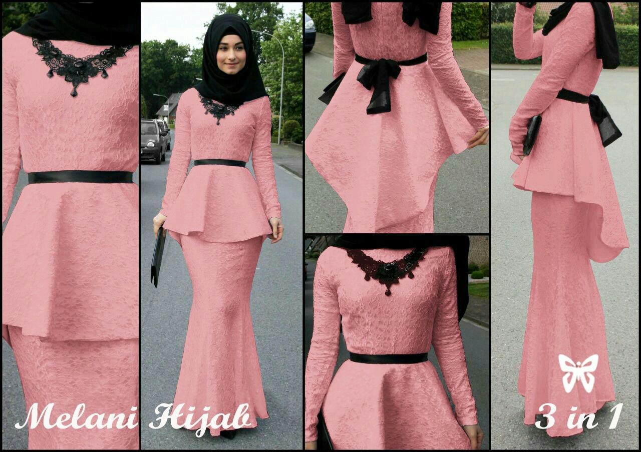 J&C Setelan Dress Melani / Dress Maxi / Stelan 3in1 / Maxi Muslim / Setelan Maxi Dress / Dress Muslim / Setelan Busana Muslim / Setelan Baju Muslim / Setelan Muslim / Hijab Fashion / Hijab Style