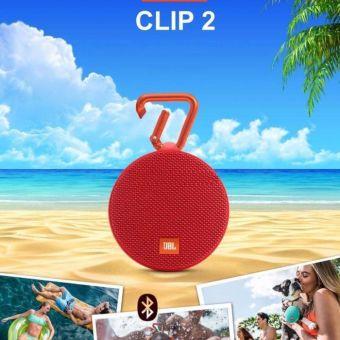 JBL Clip 2 Bluetooth Speaker portable waterproof - RED merah TERMURAH 400ribuan