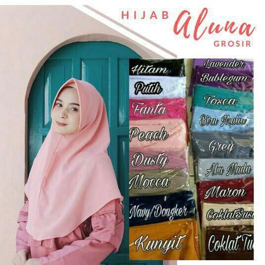 MochiMochiFashion Hijab Aluna Polos - Maroon No.159
