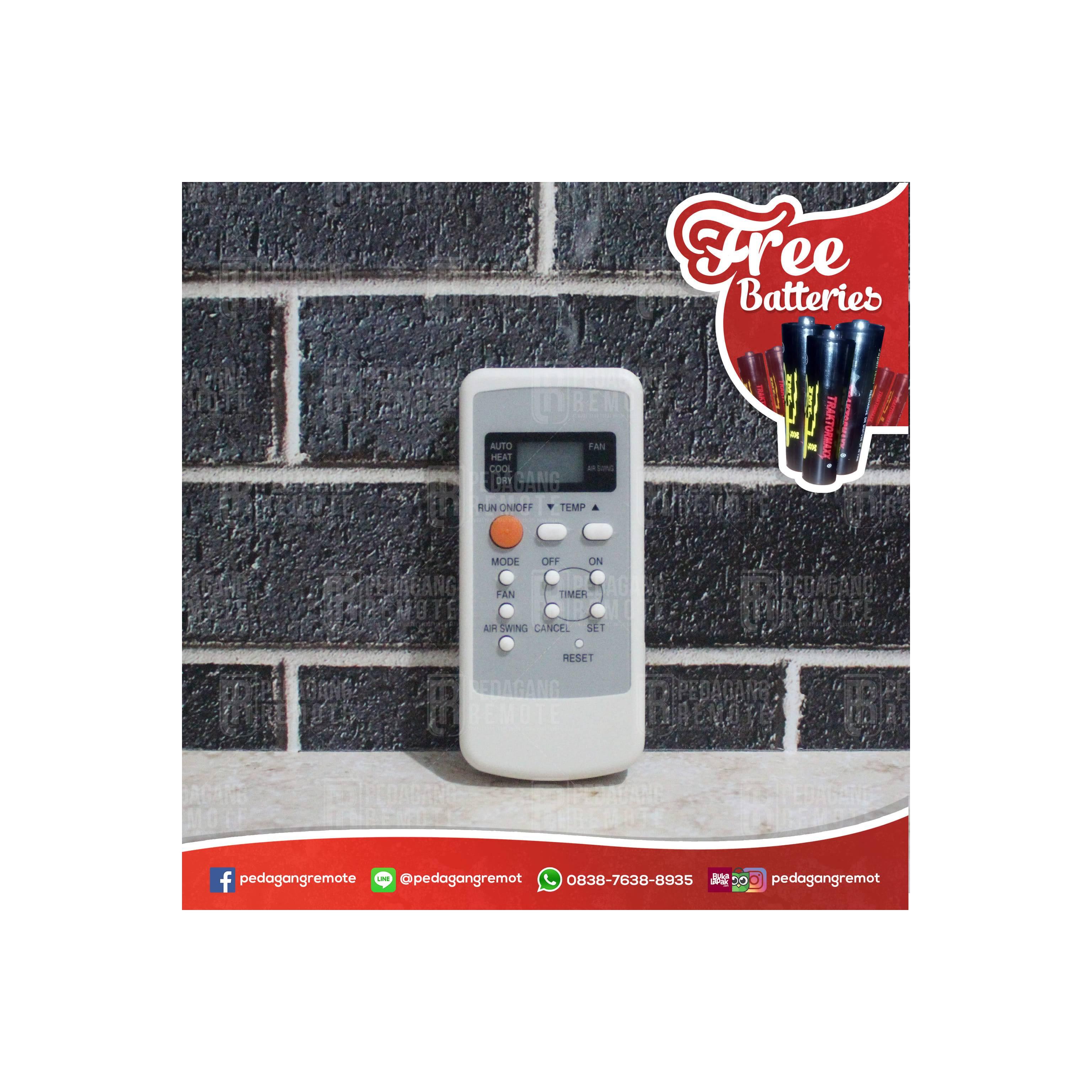 Remot Remote AC National / Panasonic A75C2364 KW Super