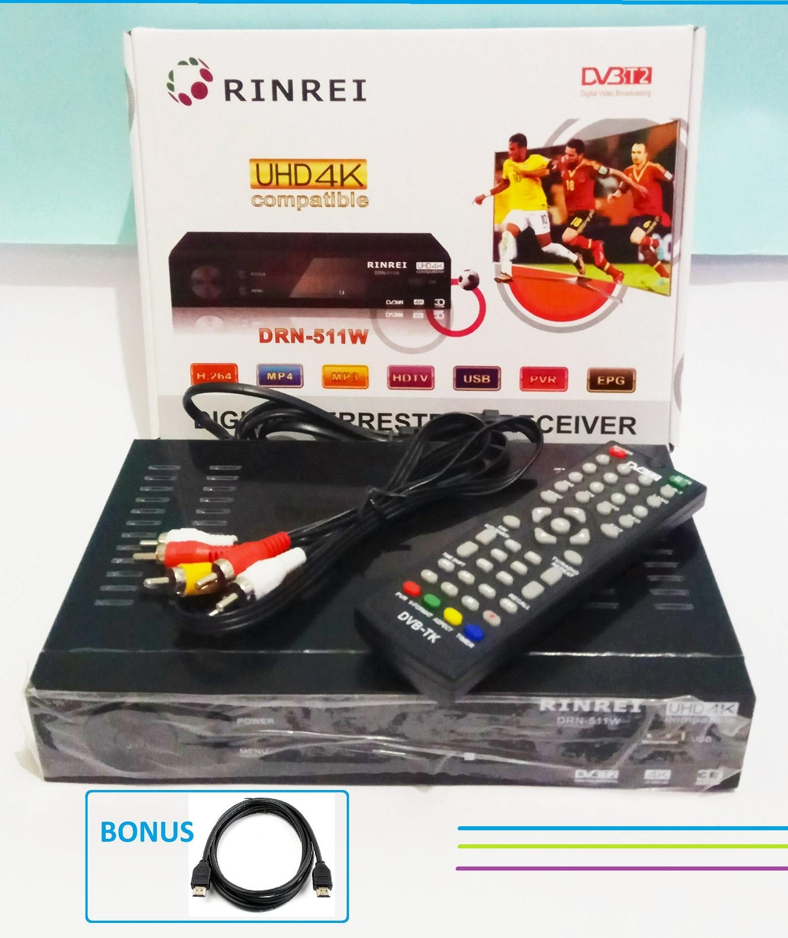 Buy & Sell Cheapest BEST SELLER RINREI Best Quality Product Deals Set Top Box DVB T2 Rinrei DRN 511W UHD 4K STB