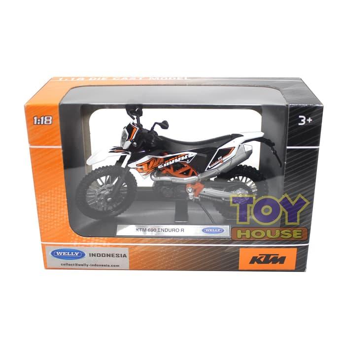 Diecast Motor Welly KTM 690 Enduro R Skala 1:18