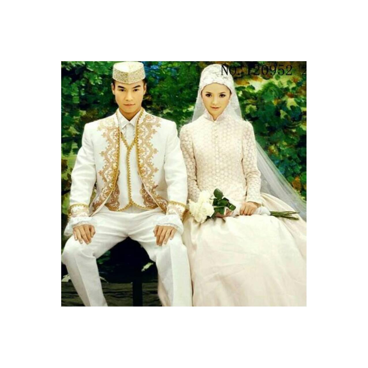 Gaun Pengantin Baju Pengantin Muslim Couple Wedding Dress CB-GT 120952