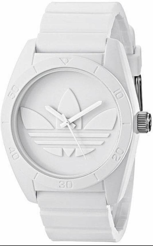 Adidas ADH6166 Santiago White dial White Silicone Strap