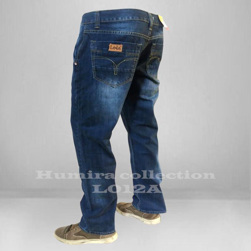 Celana Panjang Pria - Lois Reguler/Celana Jeans Pria Lois - Biru Wash - Best Seller