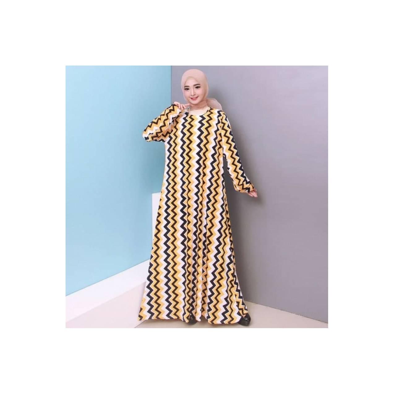 new PROMO HARGA MURAH! Baju Gamis Jumbo 4L Bahan Jersey Korea 6730 hit