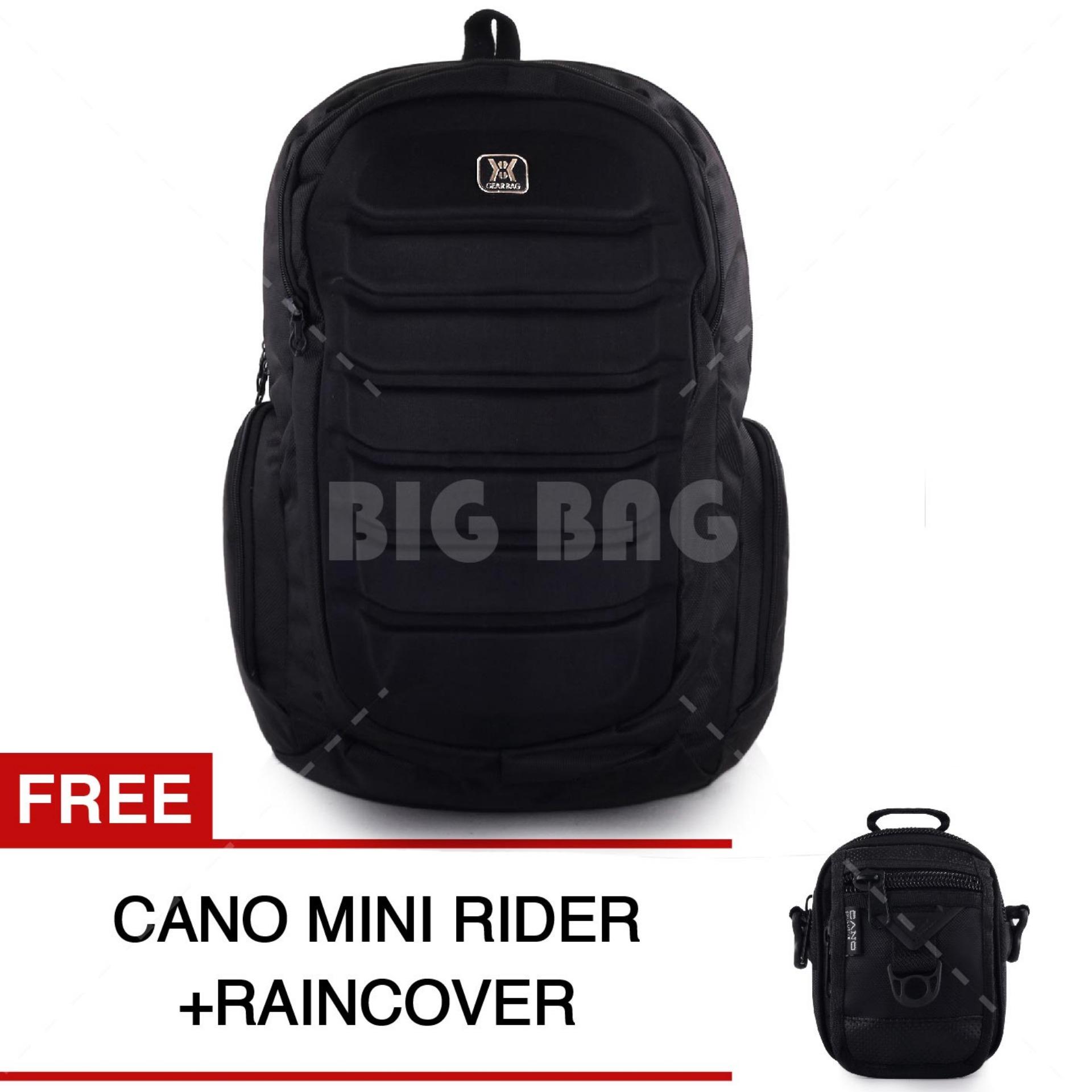Tas Ransel Pria Gear Bag - Predator Tas Laptop Backpack - Black + Raincover - Black + FREE Mini Cano Rider Promo Diskon Outdoor Adventure Mountain Backpack Eiger Rei Consina North Face Deuter Tas Kerja Tas Kuliah Fashion Pria Termurah Terlaris Best Seller