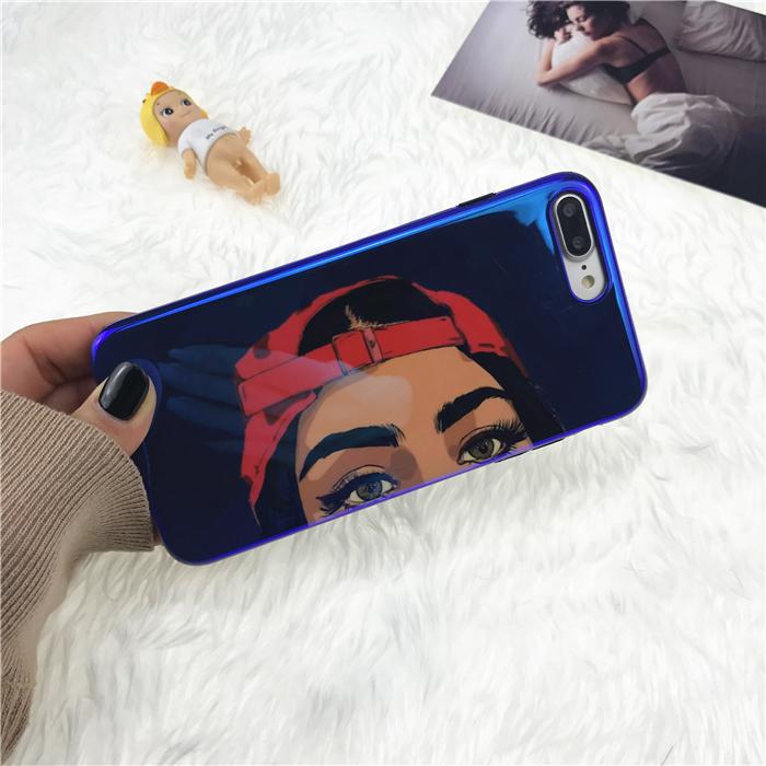 Selubung Ponsel Karakter Diri-Penghitung Waktu Angin Anak Perempuan Sarung Gel Silika Iphone7plus