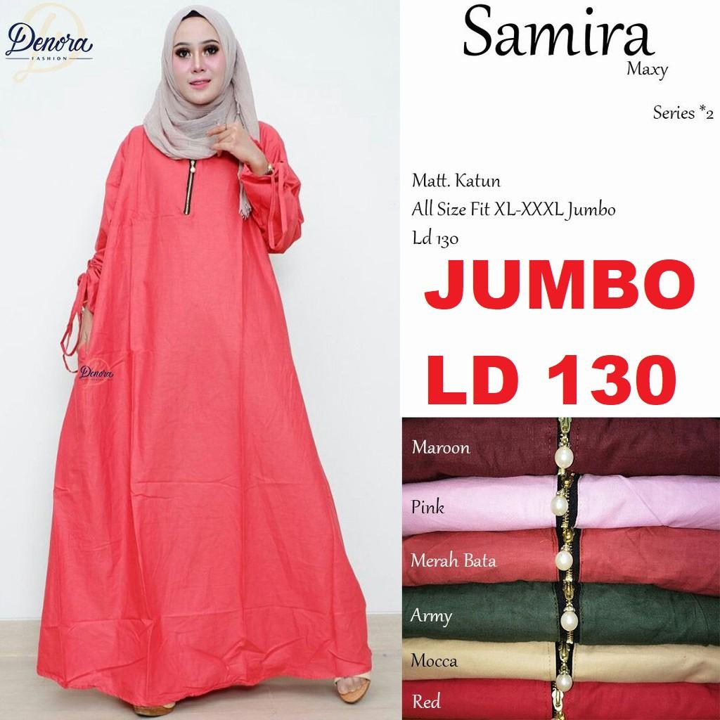(TERBARU) BAJU GAMIS WANITA MUSLIM SAMIRA / Trendy Indah Menawan Pesta Bisa Kerja Bisa / gsmis denora hamil (GREY)