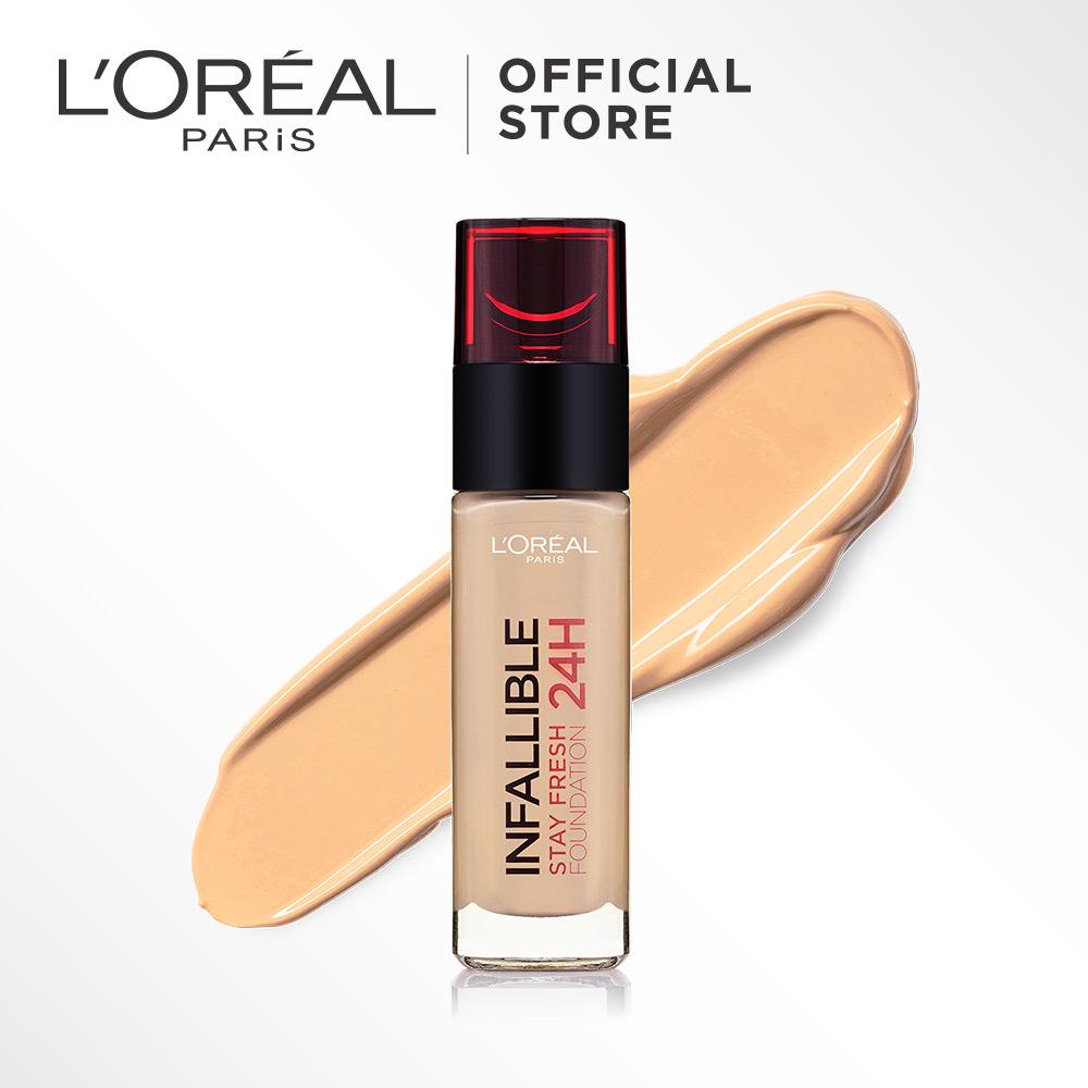 L'Oreal Paris Infallible 24h Stay Fresh Liquid Foundation - 115 Nude Beige by L'Oreal Paris Makeup | Loreal Foundation Cair Matte For Normal to Oily Skin / Kulit Berminyak Long Lasting Tahan Lama