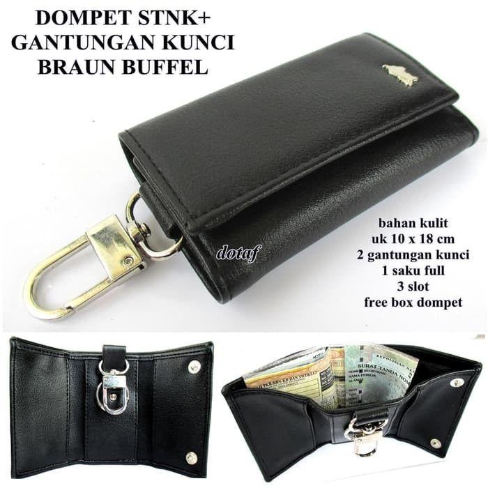 Dompet Gantungan Kunci Mobil Motor Stnk Braun Buffel