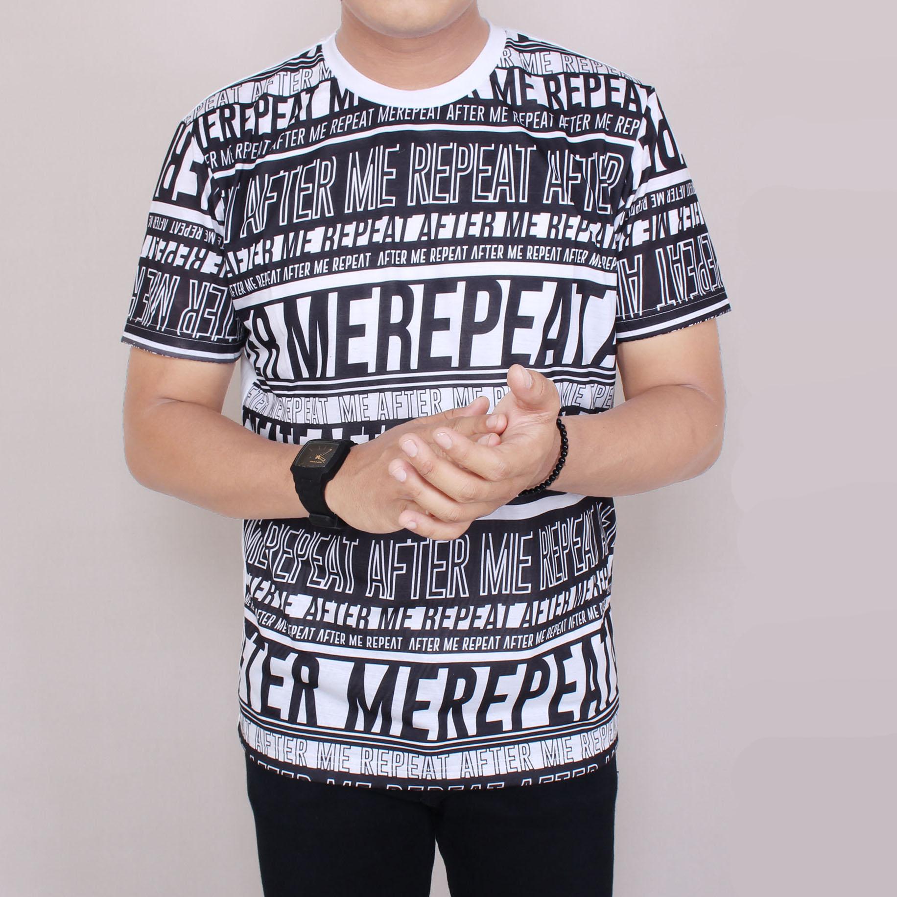 Zoeystore1 5884 Kaos Pria Lengan Pendek Kaos Exclusive Lengan Pendek Baju Kaos Cowok Trendy Red Exclusive