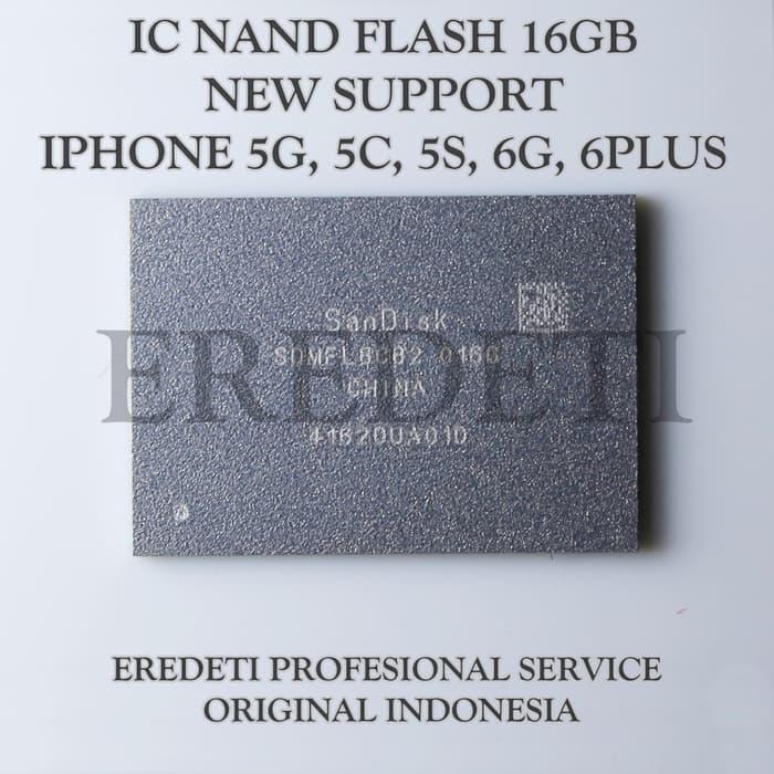 Sedang Diskon!! Ic Nand Flash 16Gb New Support Iphone 5G. 5C. 5S. 6G. 6Plus Kd-001127 - ready stock