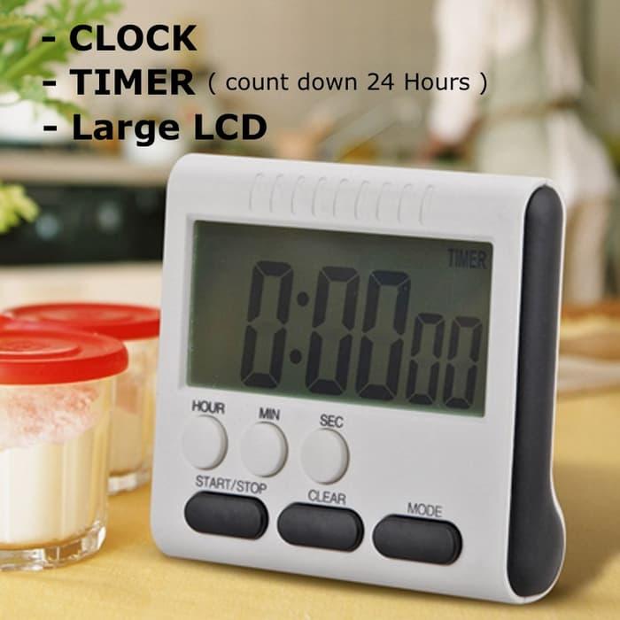 HARGA SPESIAL!!! Digital Timer Alarm (Jam/menit /detik) - Kopi - Dapur - Masak - TlXTUI