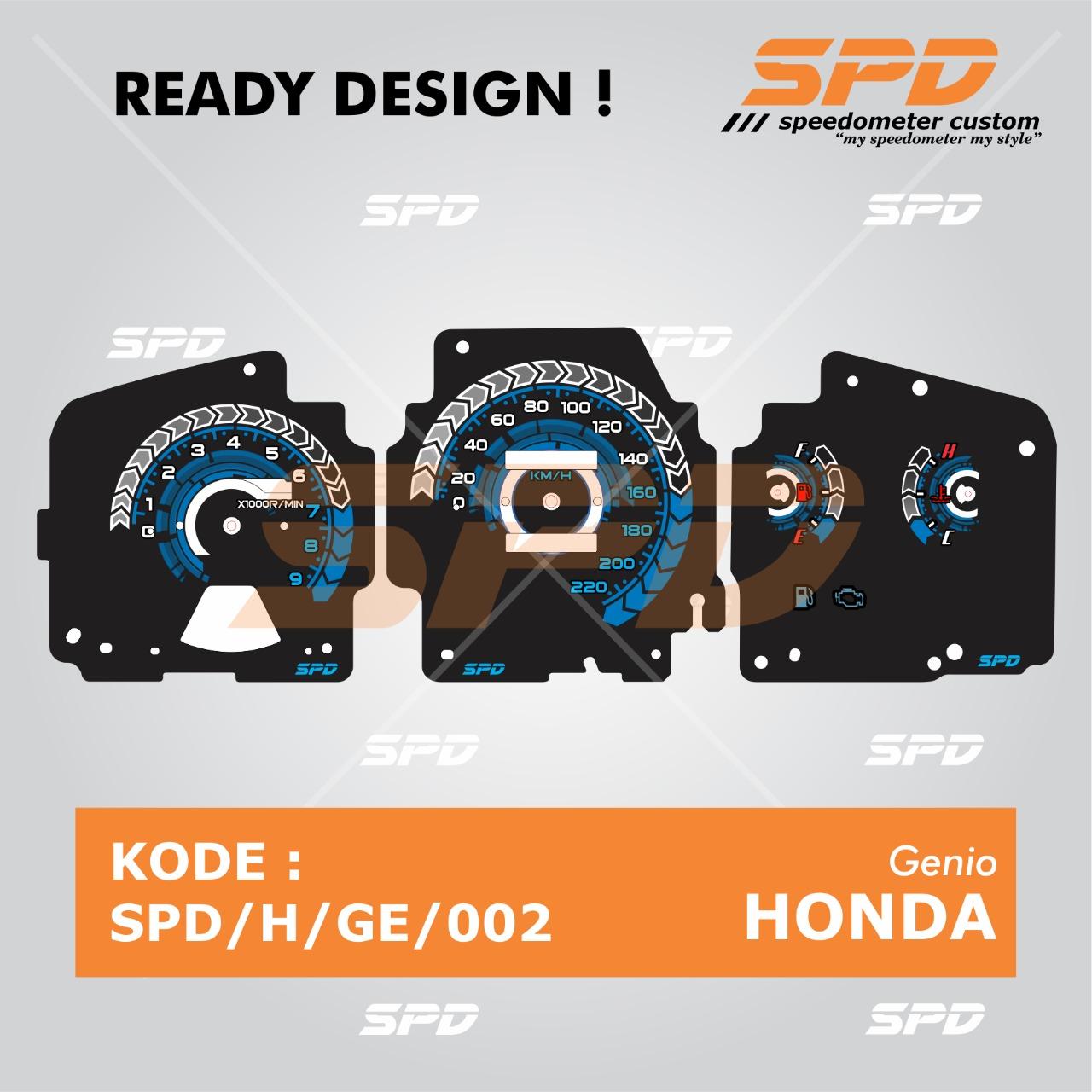 Ready Design Panel Speedometer Custom Honda Genio