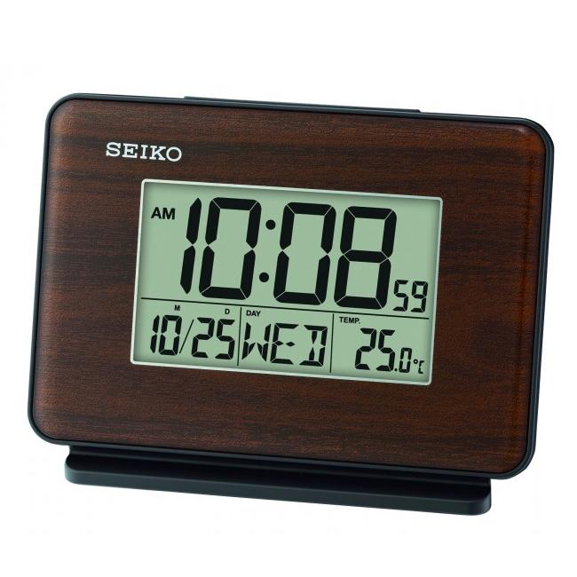 Seiko - Jam Meja Weker - Brown - QHL068B Beker Alarm Original Cantik Unik Modern