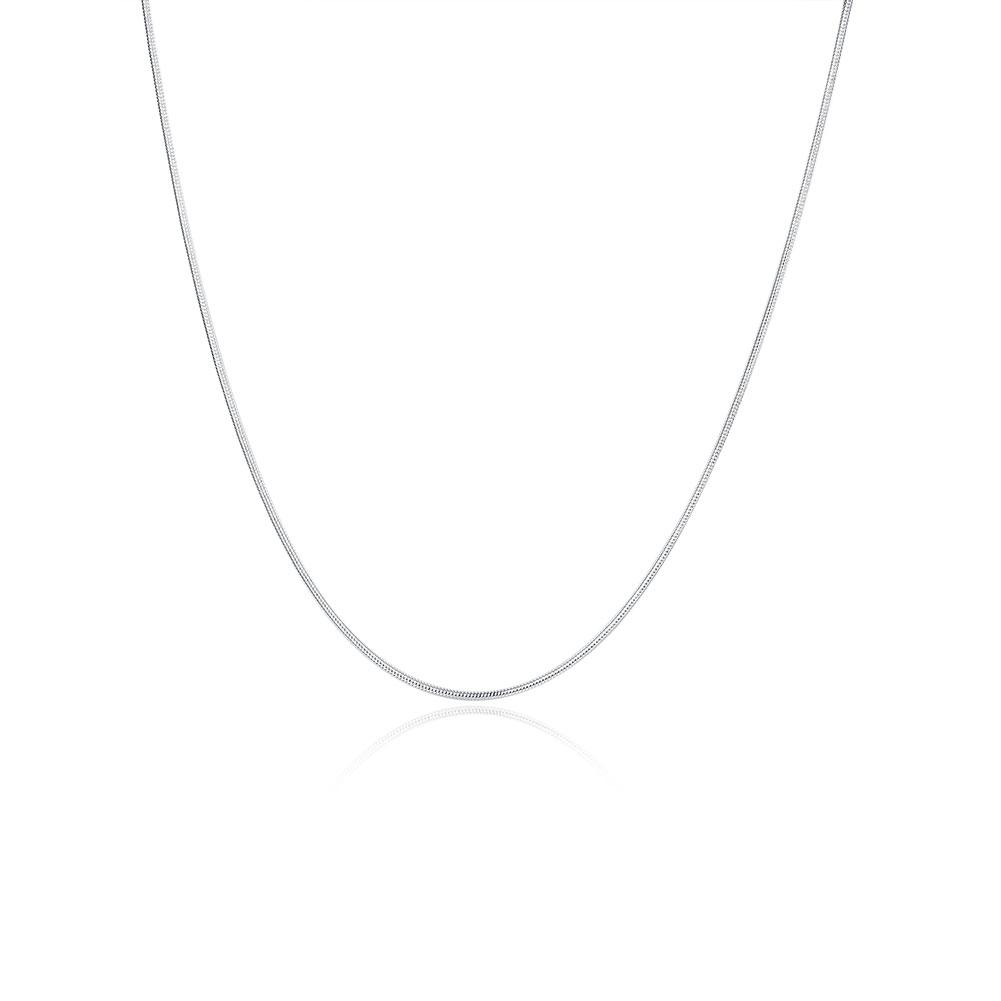 Bella & Co. Chain Necklace LKNSPCC008-22 Aksesoris Perhiasan Kalung Rantai Lapis Silver