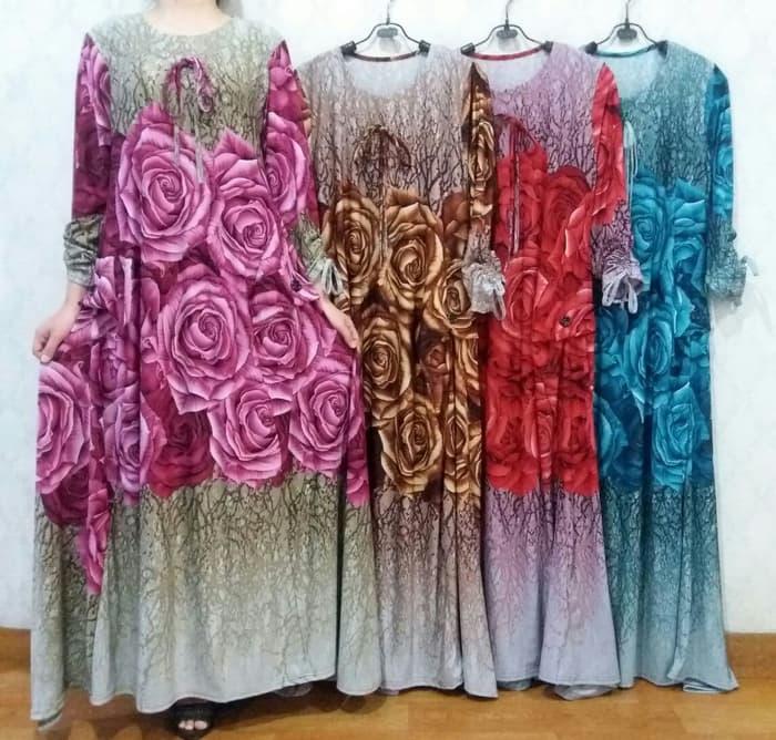 Baju Muslim Terbaru Baju Gamis Wanita Gamis BCL Jersey Belmont 6806