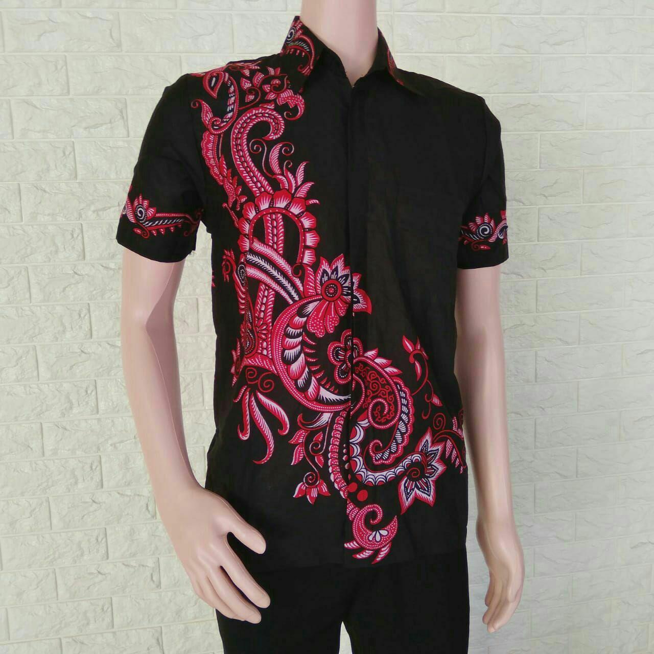 Baju Batik Pria Modern Casual Baju Batik kantor Batik Atasan Kerja Baju Batik Pria Modern Terbaru Azka Batik