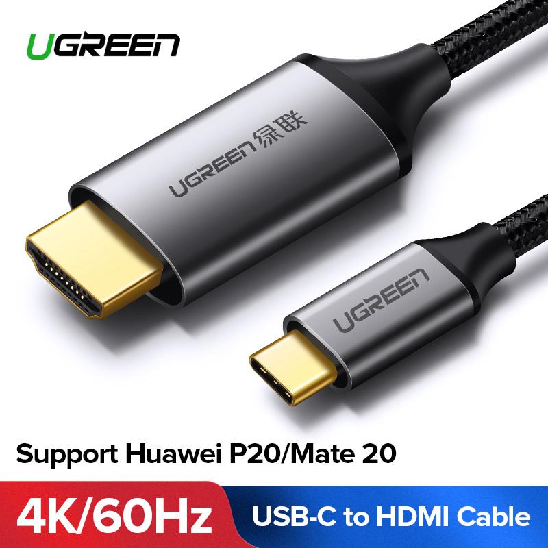 UGREEN USB C HDMI Cable Type C to HDMI 1.5Meter USB C HDMI Kabel Type C to HDMI Support 4K 60HZ for MacBook Samsung Galaxy S9/S8 Huawei Mate 10 Pro P20 Dell XPS 15 13 (Aluminum Braid version)