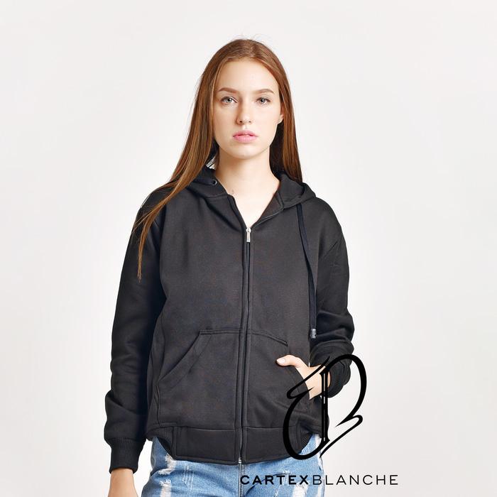 Jaket pria/Jaket wanita/Jaket jeans/Jaket bomber/Jaket levis/Jaket parka/Jaket bomber pria/Jaket gunung/Jaket retro/Jaket jeans wanita Jaket Sweater Hoodie Sleting Polos Hitam Woman