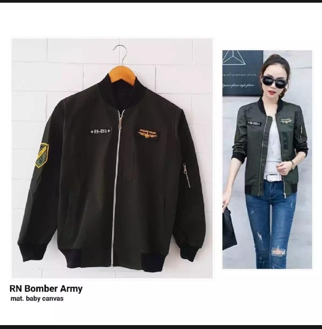 RN BOMBER ARMY - JAKET BOMBER WANITA