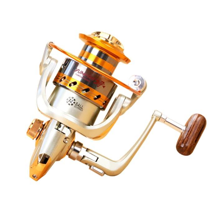 HARGA SPESIAL!!! Yumoshi EF6000 Metal Fishing Spinning Reel 12 Ball Bearing - DYB4Gk