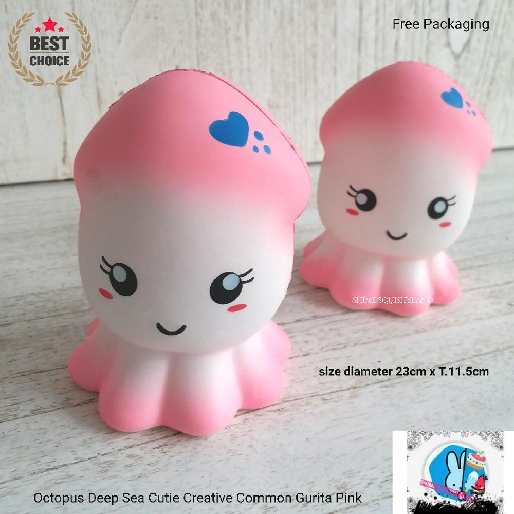 Squishy Octopus Rep. Cutie Creative Gurita Pink Common Jumbo di lapak Shime Squishyland shimelandshop