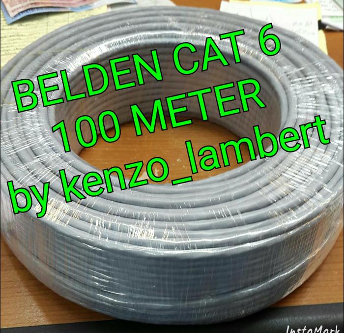 Kabel LAN UTP cat 6 BELDEN USA 100 meter /belden cat6 100meter/belden kabel lan termurah