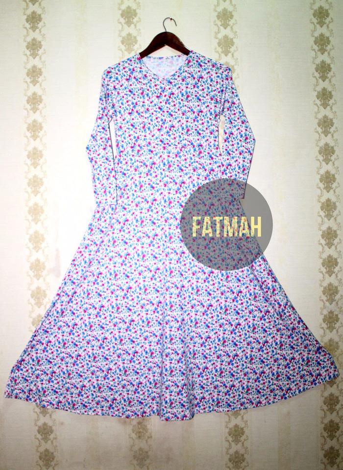Gamis Motif Bunga Kecil