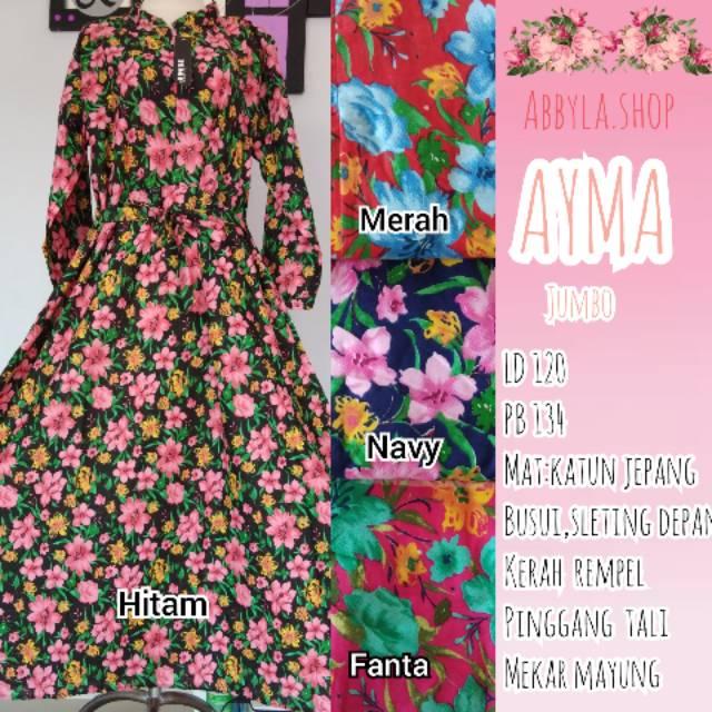 PALING MURAH !! GAMIS KATUN JEPANG Jumbo!! (Alila Biru)