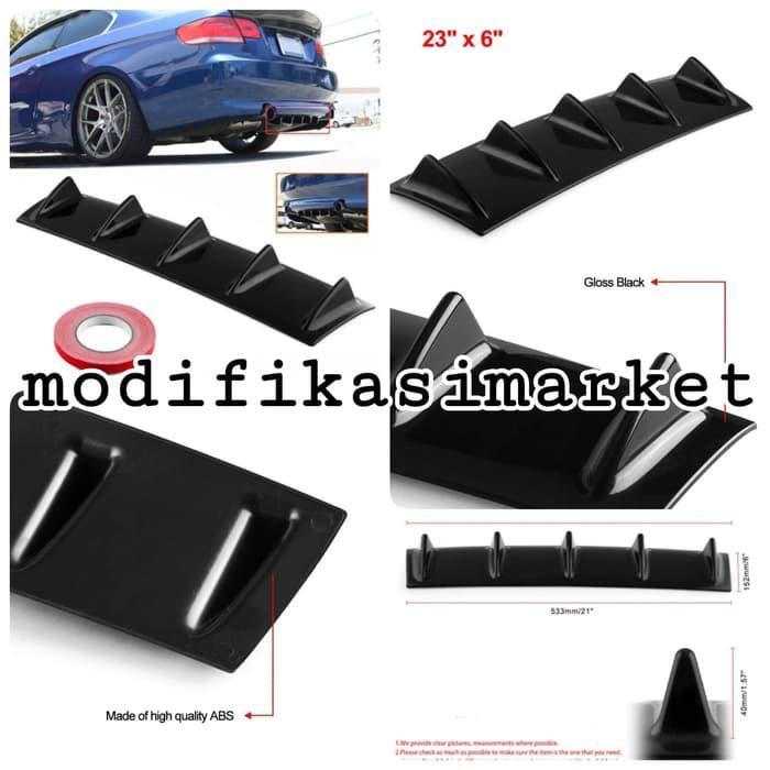 EXTENDER BODY KIT DIFFUSER AIR FLOW BELAKANG RACING STYLE 5 TARING