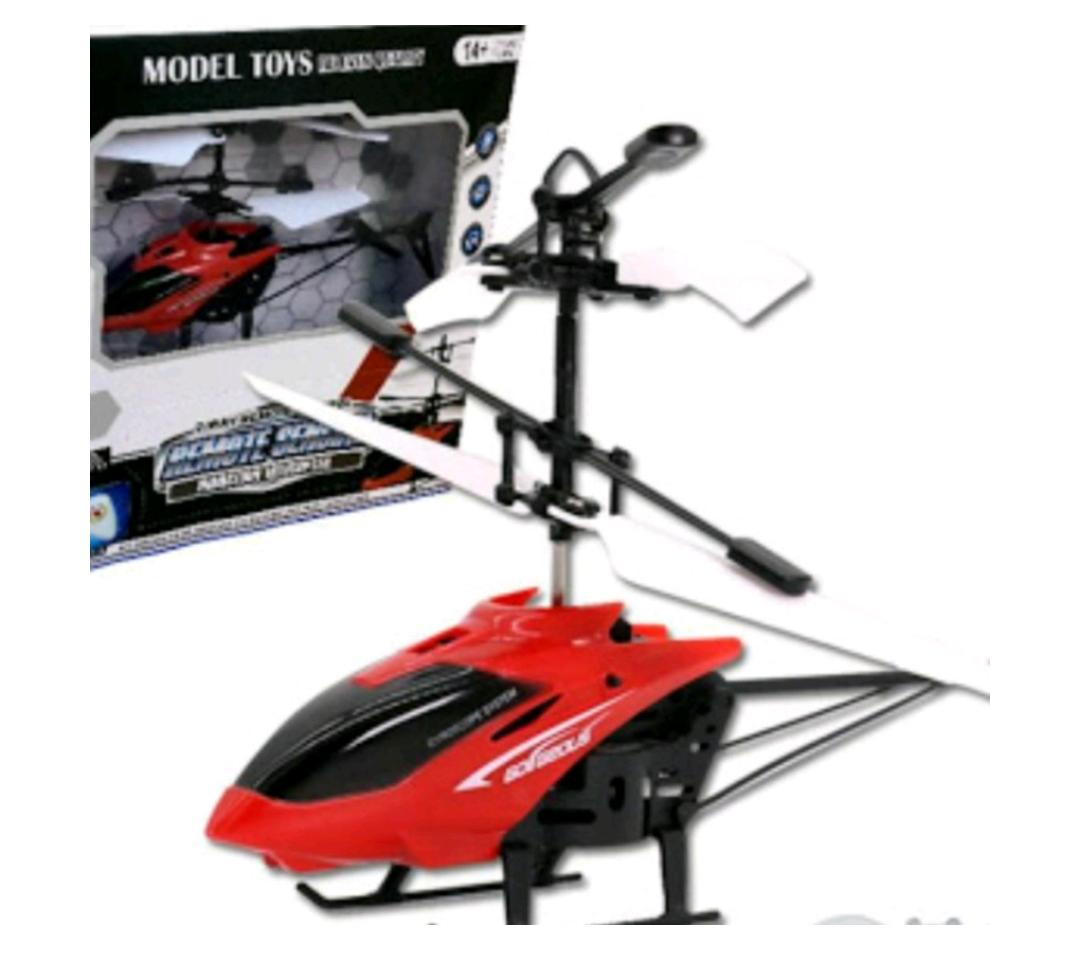 Helikopter Terbang Drone Mainan Anak Sensor Tangan-Merah Helikopter Terbang Drone Mainan Anak Sensor Tangan-Merah