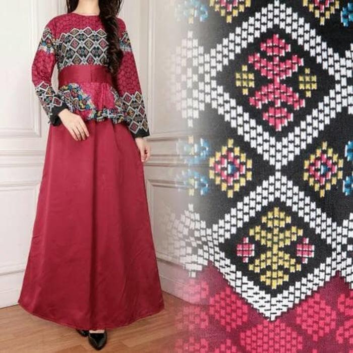 Terpopuler Gamis Jumbo Dress Panjang Baju Batik Terusan Nuraini