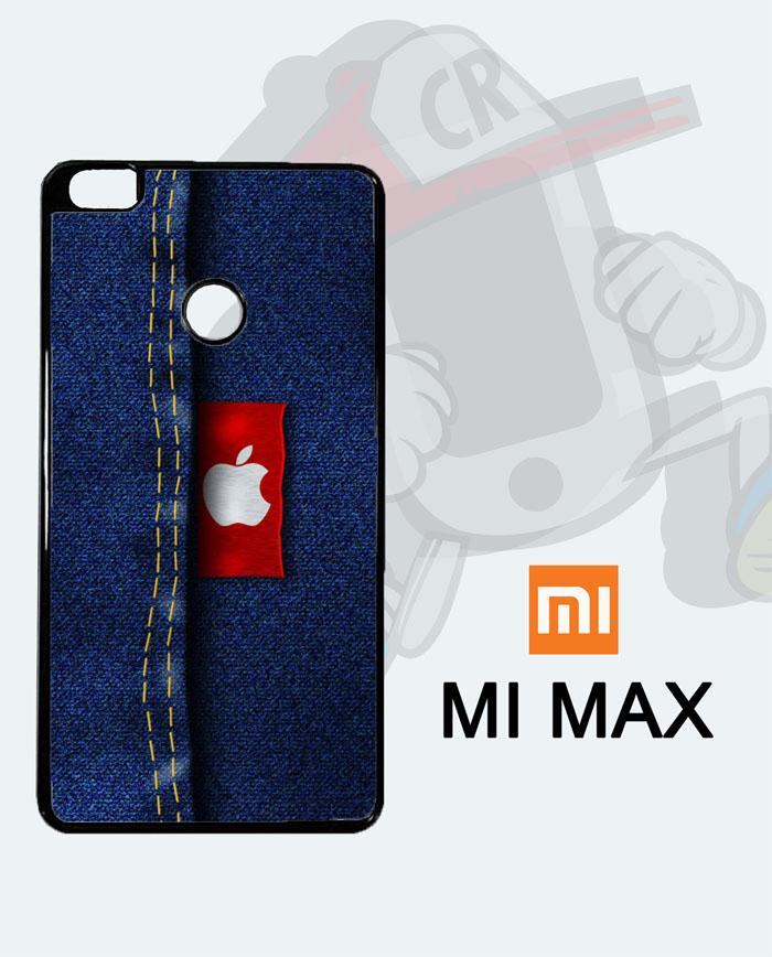 Casing Custom Case Cover Hard Case Xiaomi MiMax 2 Apple Logo Jeans Case