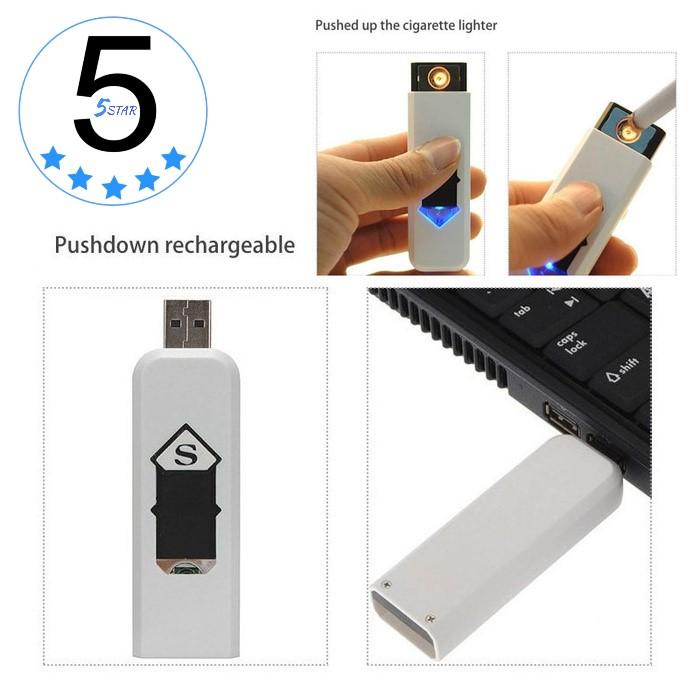 CDS Korek Api Elektrik Lighter USB Anti Angin - 5 STAR