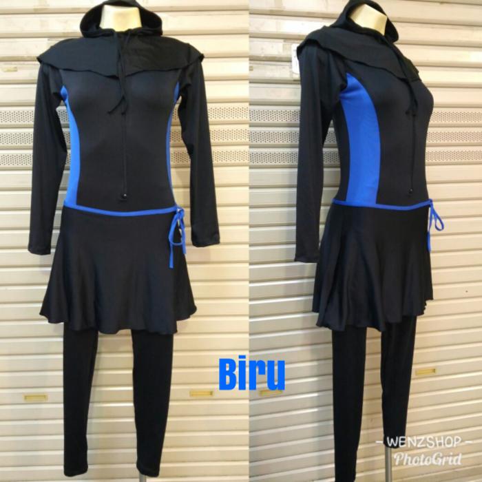 baju renang muslim wanita polos ukuran Besar / Jumbo 4L & 5L