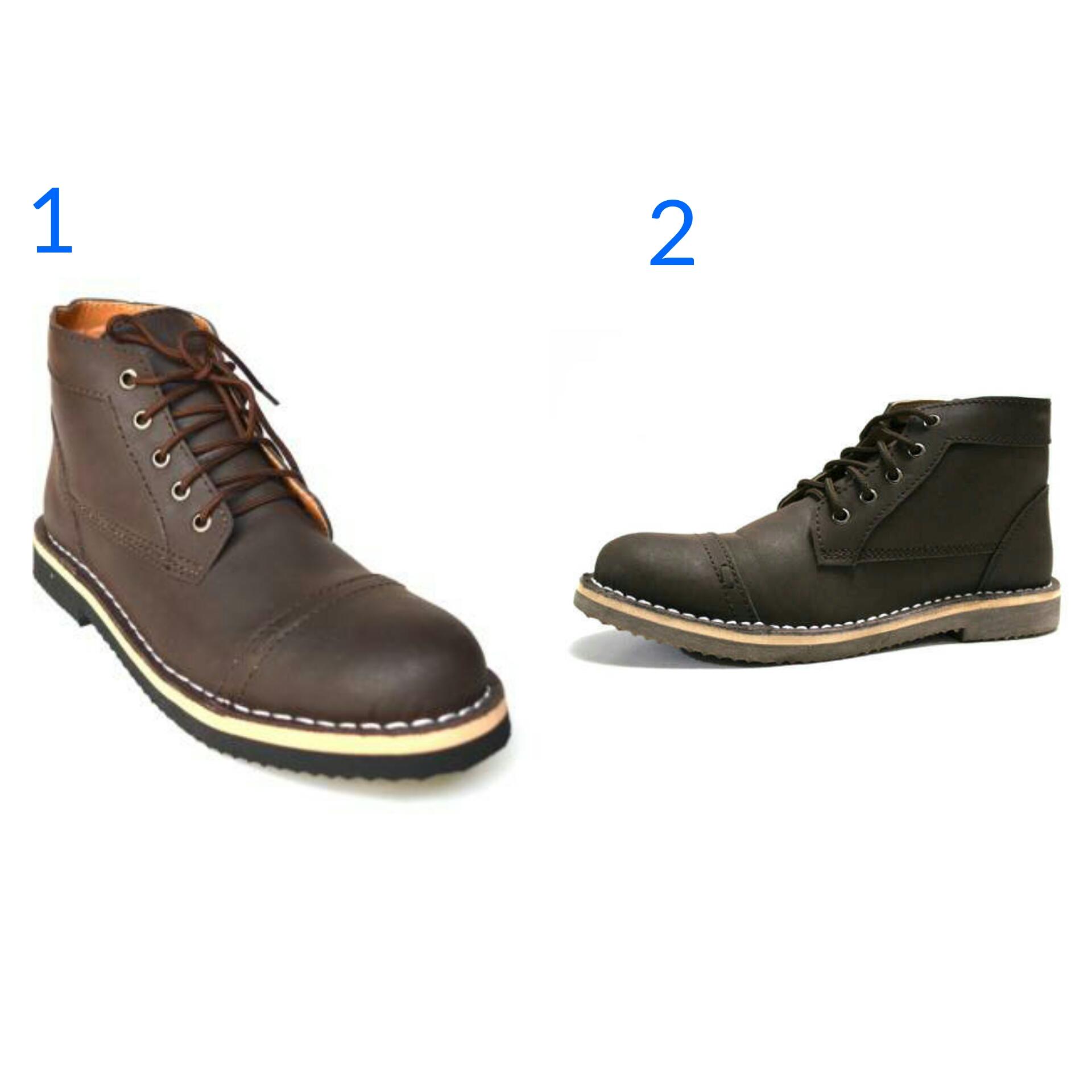 Promo Sepatu Pria Tracking Black Master Zara Boots Hand Made Original Murah Fashion