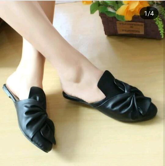 ONETHO - SANDAL FLAT SELOP PITA MURAH