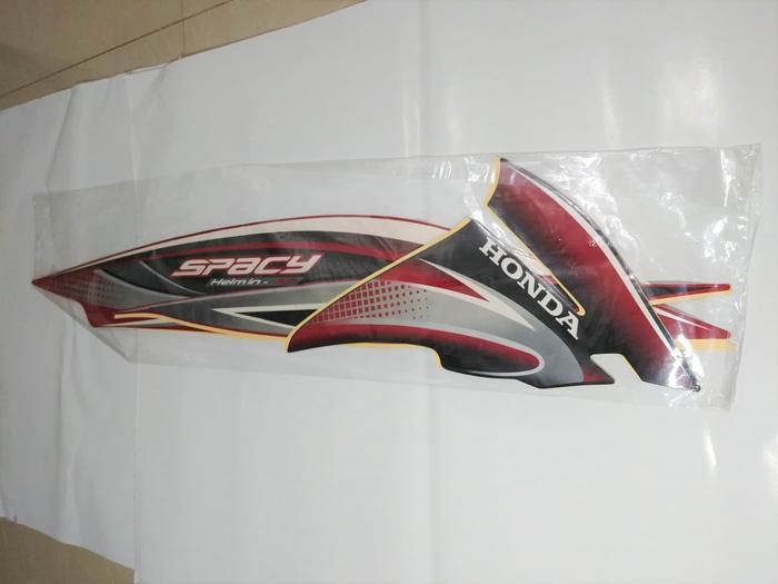 Stiker Bodi & Lis Body & Striping Spacy 2011 Hitam Merah